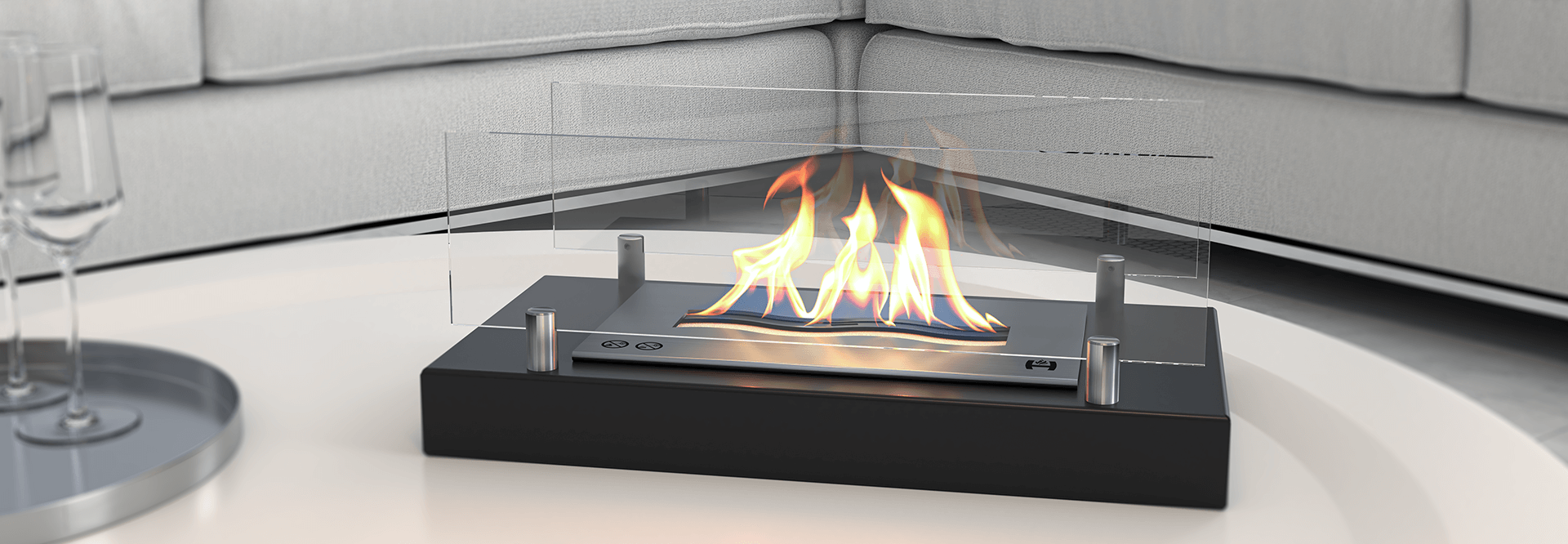 hitze bio-fireplace