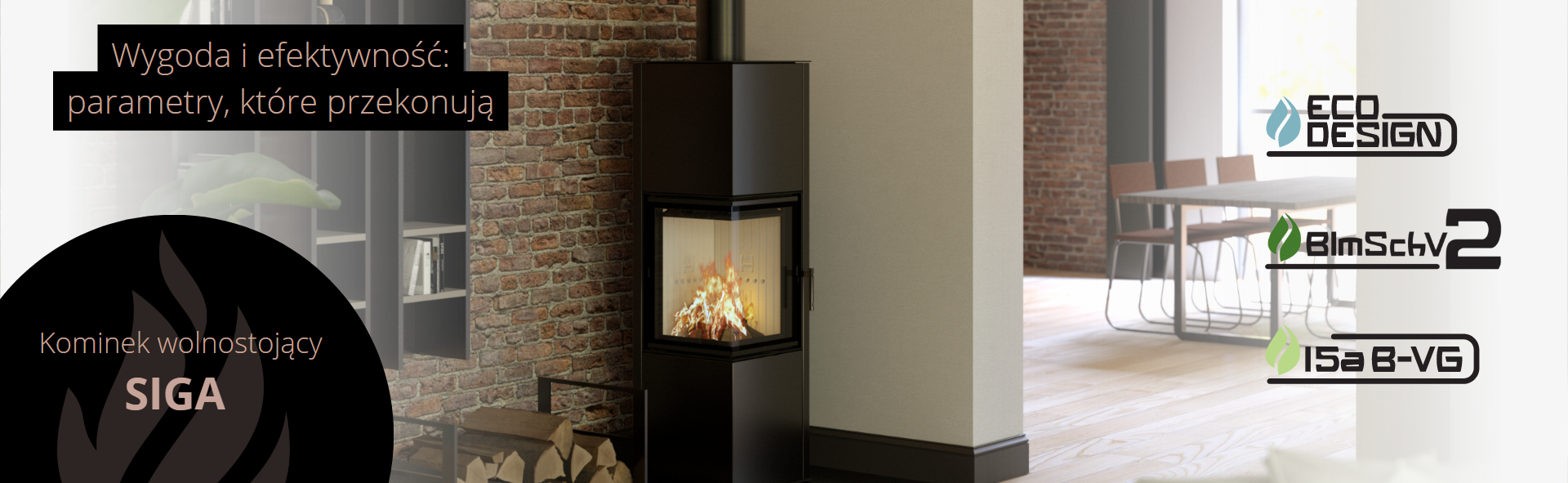 Free-standing fireplace with oven - LYNX O