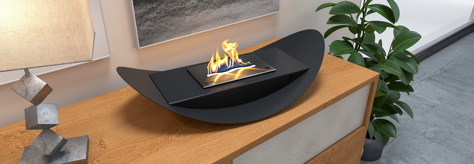 hitze bio-fireplace