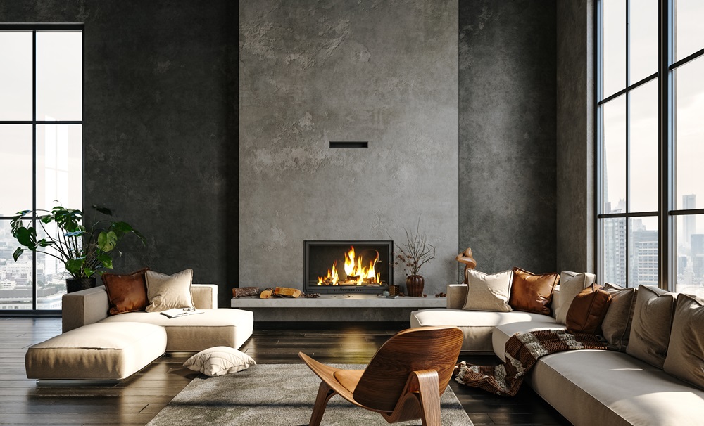 Fireplace in a modern interior - how to add charm to the space