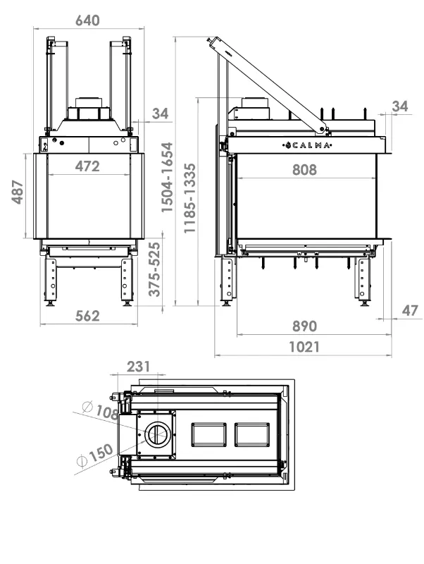 Gas fireplace