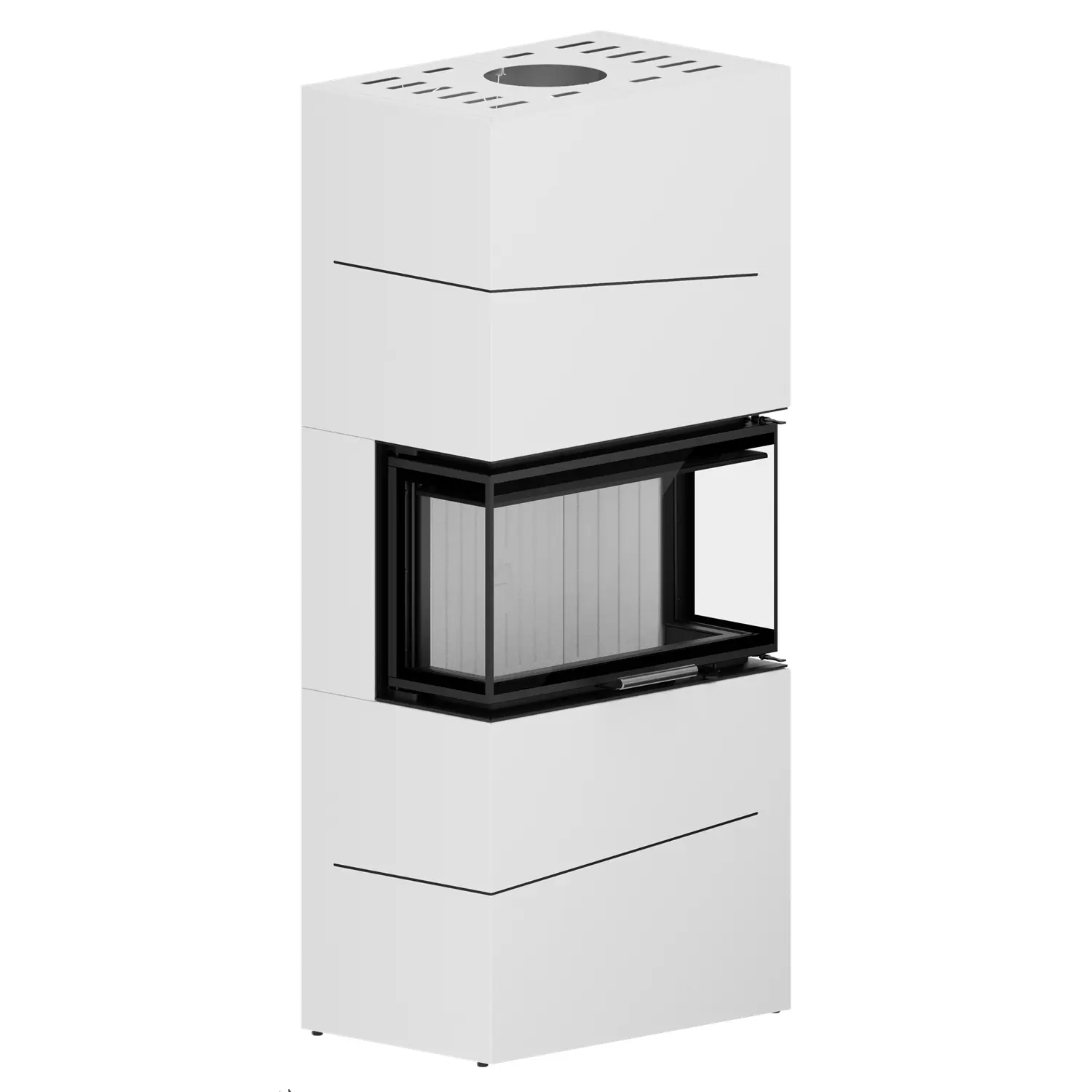 Современный прямоугольный камин ALBERO AL9C.HD BOX/D WHITE белого цвета, оснащенный слегка приоткрытой стеклянной дверцей в черной раме, отличается чистыми линиями и минималистичным дизайном. Современный прямоугольный камин ALBERO AL9C.HD BOX/D WHITE белого цвета, оснащенный слегка приоткрытой стеклянной дверцей в черной раме, отличается чистыми линиями и минималистичным дизайном.